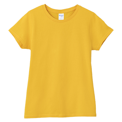 【5工作天起貨】Gildan 180g 76000L Premium Cotton 環紡圓筒女裝T恤