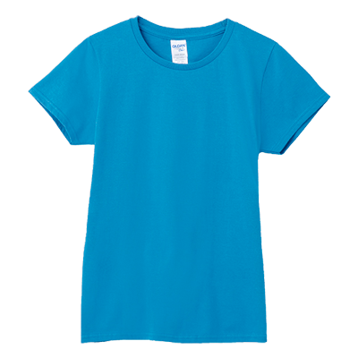 【5工作天起貨】Gildan 180g 76000L Premium Cotton 環紡圓筒女裝T恤