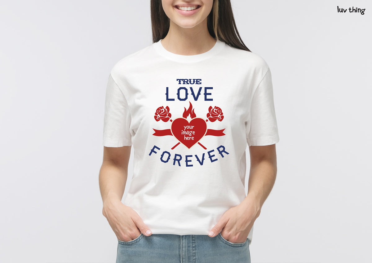 Love Forever 自訂相片情侶T恤