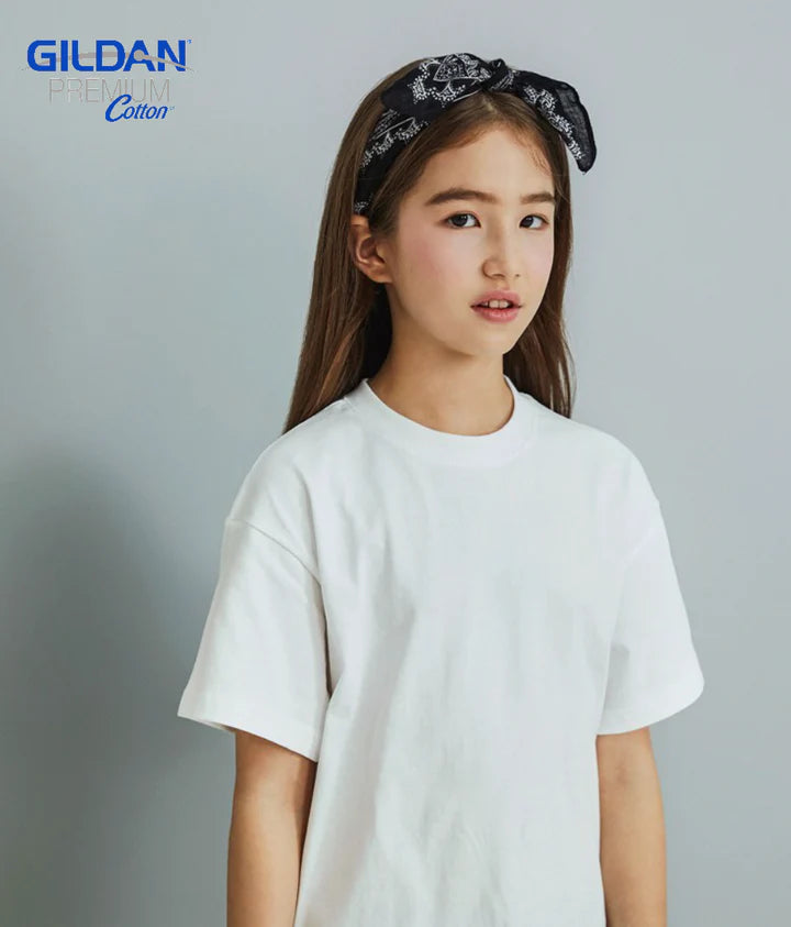 【5工作天起貨】Gildan 76000B Premium Cotton 環紡童裝 T恤