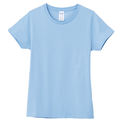 【5工作天起貨】Gildan 180g 76000L Premium Cotton 環紡圓筒女裝T恤