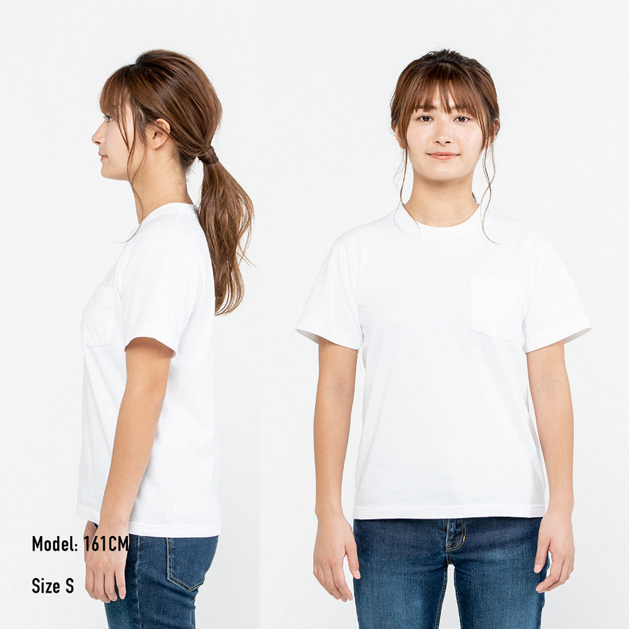 【7工作天起貨】PRINTSTAR 190g 高品質全棉平紋(口袋)短袖圓領T恤
